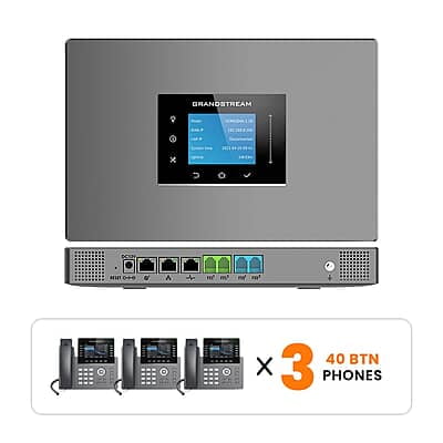 Grandstream Phone System Kits with 40-Button Phones 