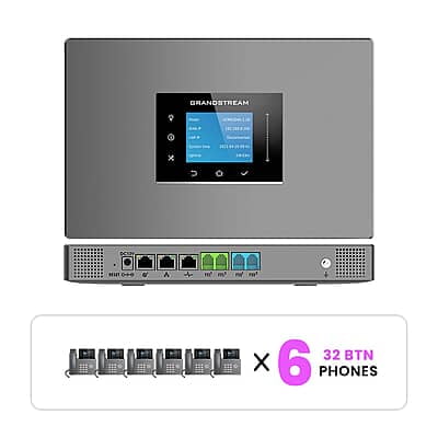 Grandstream Phone System Kits with 32-Button Phones