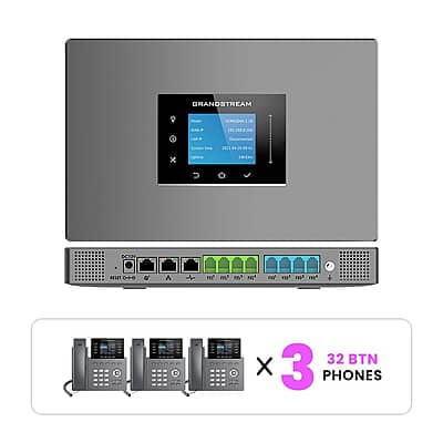 Grandstream Phone System Kits with 32-Button Phones