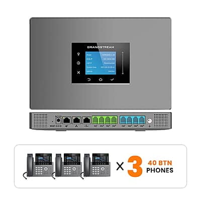 Grandstream Phone System Kits with 40-Button Phones 