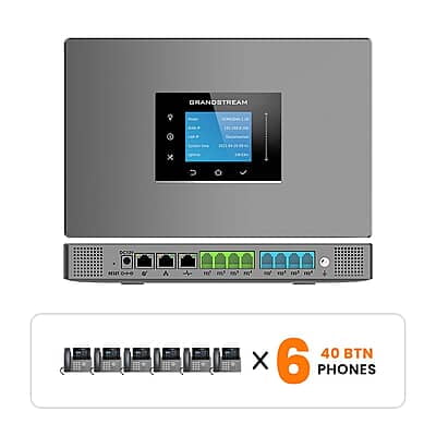 Grandstream Phone System Kits with 40-Button Phones 