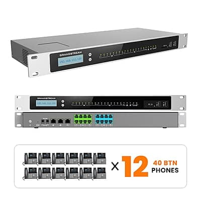 Grandstream Phone System Kits with 40-Button Phones 