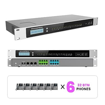 Grandstream Phone System Kits with 32-Button Phones