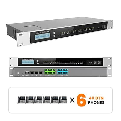 Grandstream Phone System Kits with 40-Button Phones 