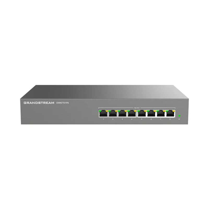 Grandstream Unmanaged Network Switch 8-Ports / 8-PoE GWN7701PA Grandstream Unmanaged Network Switch 8-Ports / 8-PoE GWN7701PA