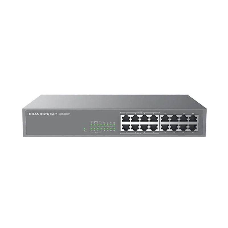 Grandstream Unmanaged Network Switch 16-Ports / 8-PoE GWN7702P Grandstream Unmanaged Network Switch 16-Ports / 8-PoE GWN7702P
